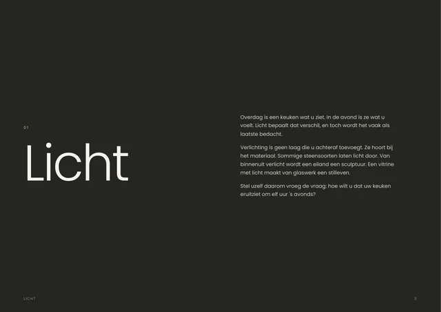 Het hoofdstuk Licht opent met een korte beschouwing