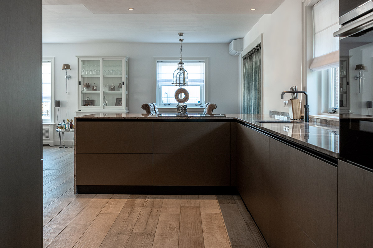 Bolleboom Keuken - boerderijwoning - fiore di bosco marmer